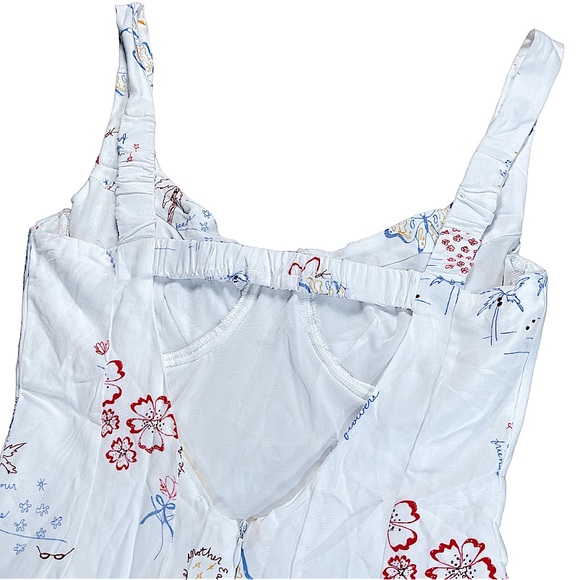 L.A. Hearts size Xs white corset mini dress with scoop neck & open back NWT - Picture 10 of 16